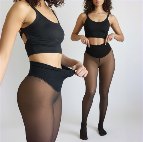 EVLYN | Translucent Fleece Lined Tights